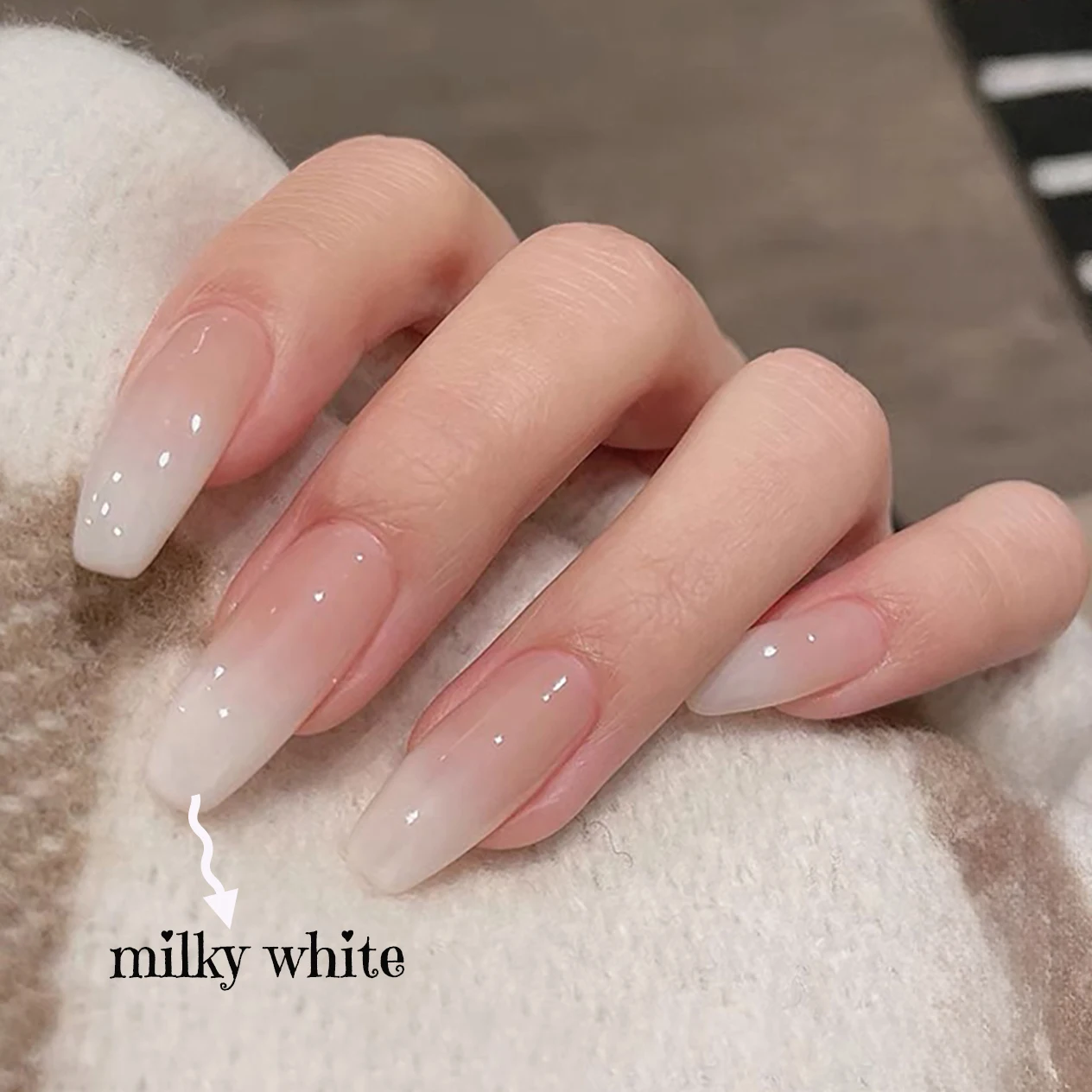 1-4pcs TC Pudding Milky White Gel Nail Polish, 2025Pure Color UV Gel Polish For Professionals Starter Nail Art DIY Nail Supplies