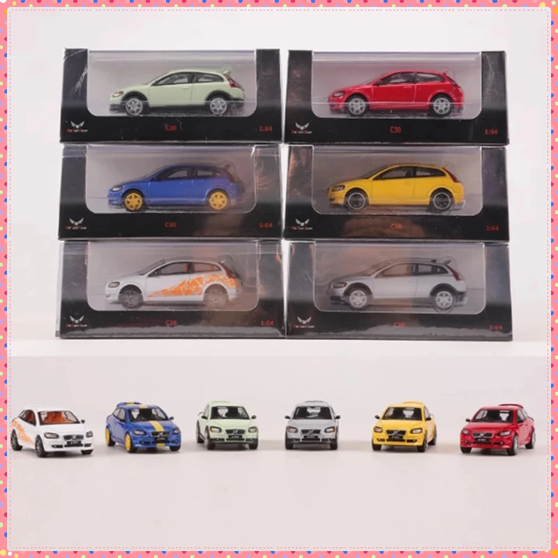 DCT Diecast 1:64 مقياس C30 سبيكة محاكاة نموذج سيارة جمع عرض لعبة مزخرفة هدية