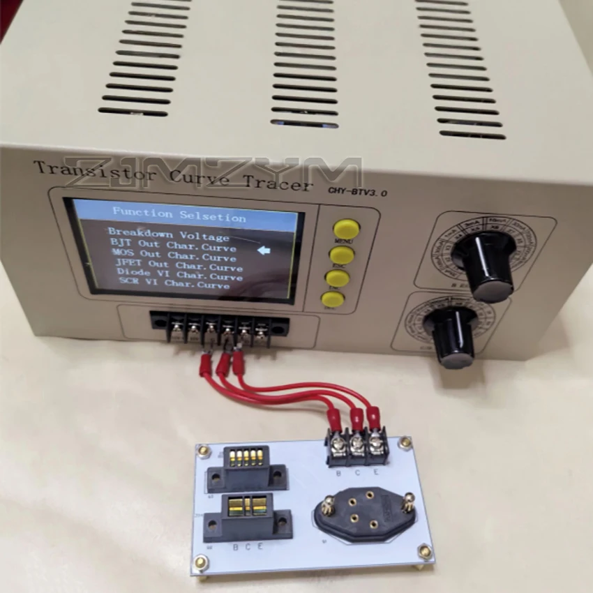 CHY-BTV3.0 Transistor-curve Tester 4-inch Colored Screen Characteristic Curve Tester For Transistor with Tested Socket