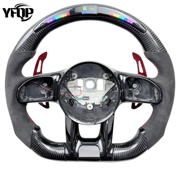 

LED Carbon Fiber Steering Wheel for Benz Models-Compatiable with E400 E450 W211 Glc63 W205 W213