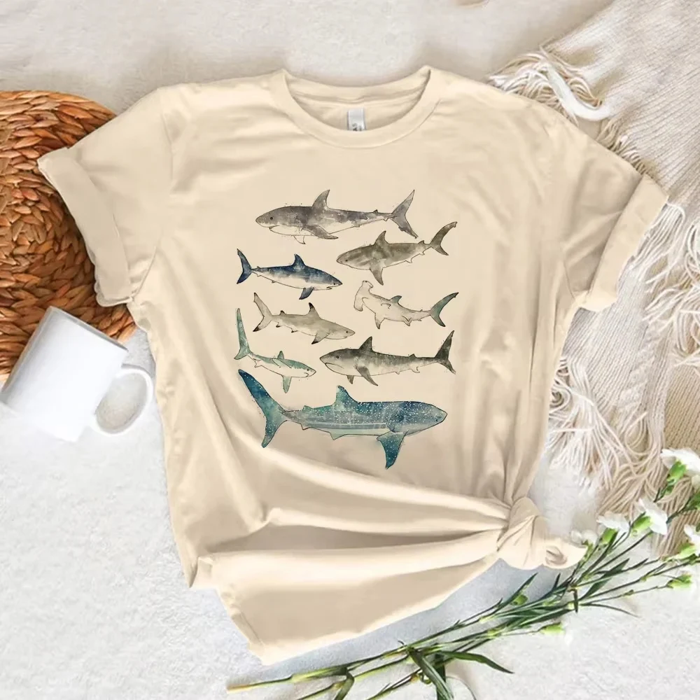 Wal Druck T-shirt Frauen Sommer Anime T-shirts Weibliche Y2k Anime Kleidung Grafik T Shirts Frauen Kleidung