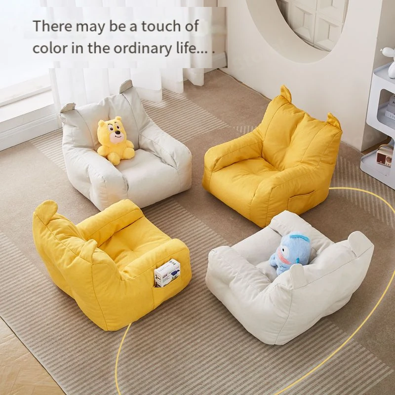 Children's sofa lazy reading seat arrangement cartoon mini girl sofa chair sitting on the floor baby sitting skin-friendly