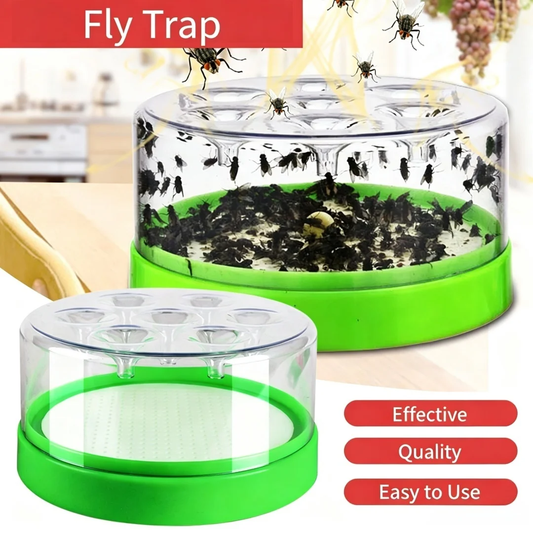 1Pcs Reusable Fruit Fly Trap Highly Effective Insect Catcher For Home Kitchen Restaurant Farm Indoor Outdoor Bug Pest Control