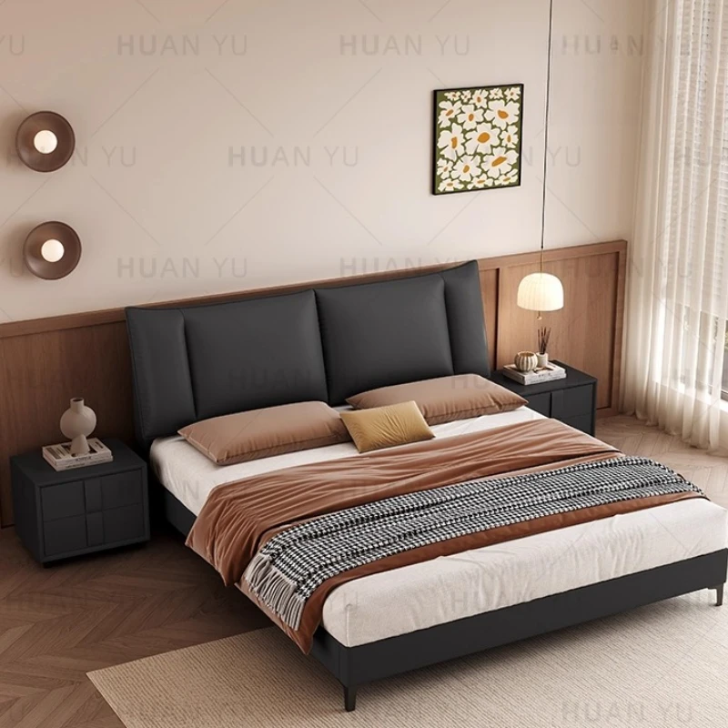 

Leg Support Aesthetic Bed Storage Modern Lounge Sleeping Beds Double Nightstands Muebles Para El Hogar House Accessories