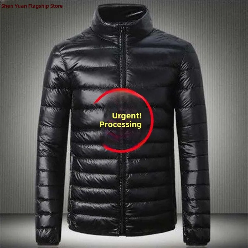 

New Lightweight down Cotton Jaet Men's ort Collarl Coat Young Thin Cotton Clothes Men Super Lightweight Ultra-Thin Cot...