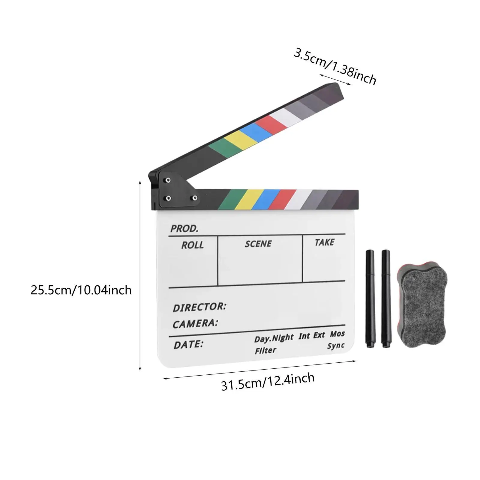 Movie Clapboard Slate Board for Photography Studio Camera Theater