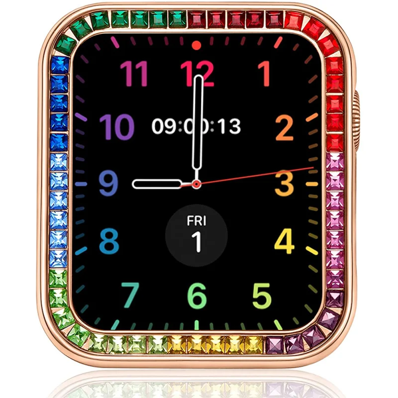 4 pz/lotto zirconi Diamond Cover per Apple Watch 6 5 4 40-44mm Fhx-59k custodia protettiva per gioielli da donna per iWatch 6 SE 3 38-42mm