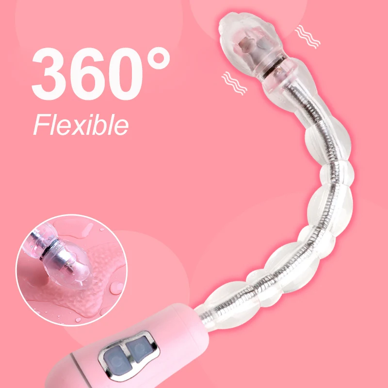 EXVOID Vagina Open Flexible Butt Plug Long Dildo Vibrator Anal Vibrator Sex Toys for Women G Spot Massager Anal Beads Sextoys