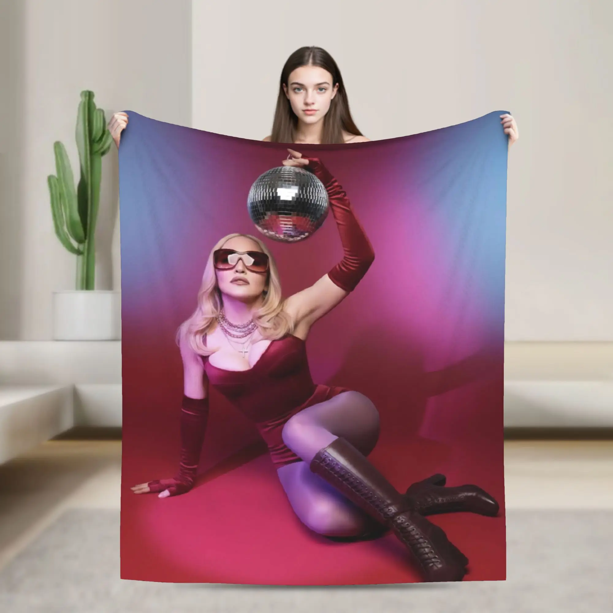 M-Madonnas Confessions II Blanket Super Soft Cozy  Throw Blankets for Couch 50x60 Inch Multi-size Quilt