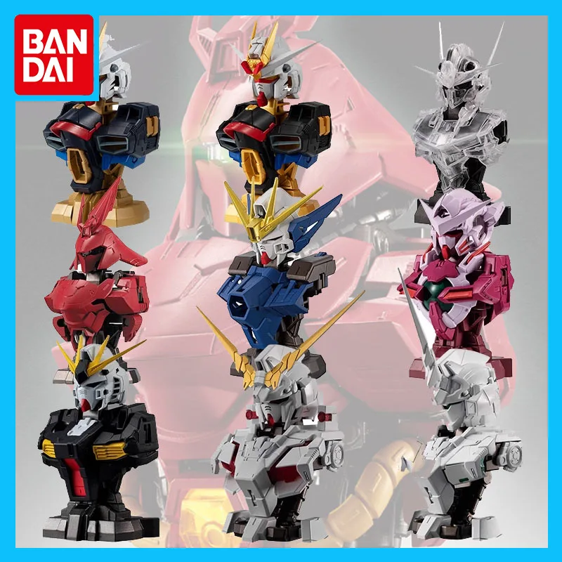 

Bandai Original Genuine GUNDAM Gashapon Glowing Bust Action Figure Collectible Model Ornaments Toys for Boys Girls Kids Gift