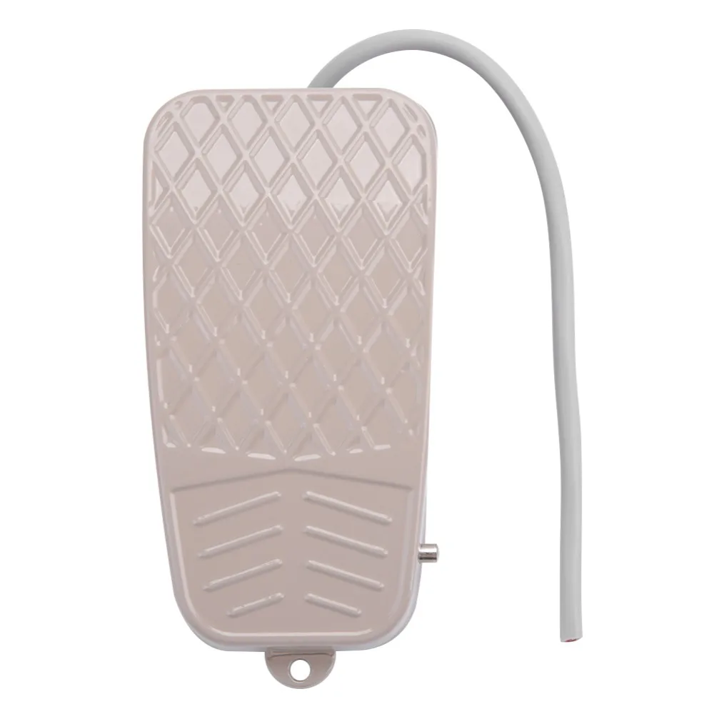 

Педальный контроллер TFS-3 Педальный переключатель из алюминиевого сплава 250 В 10 А Ножной переключатель Нескользящий контроллер педали SPDT Текстильный