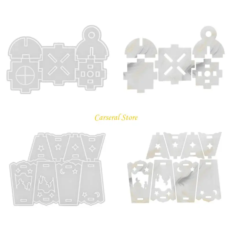 

M4YF Lantern Silicone Casting Mould for Craft and Decorative Projects