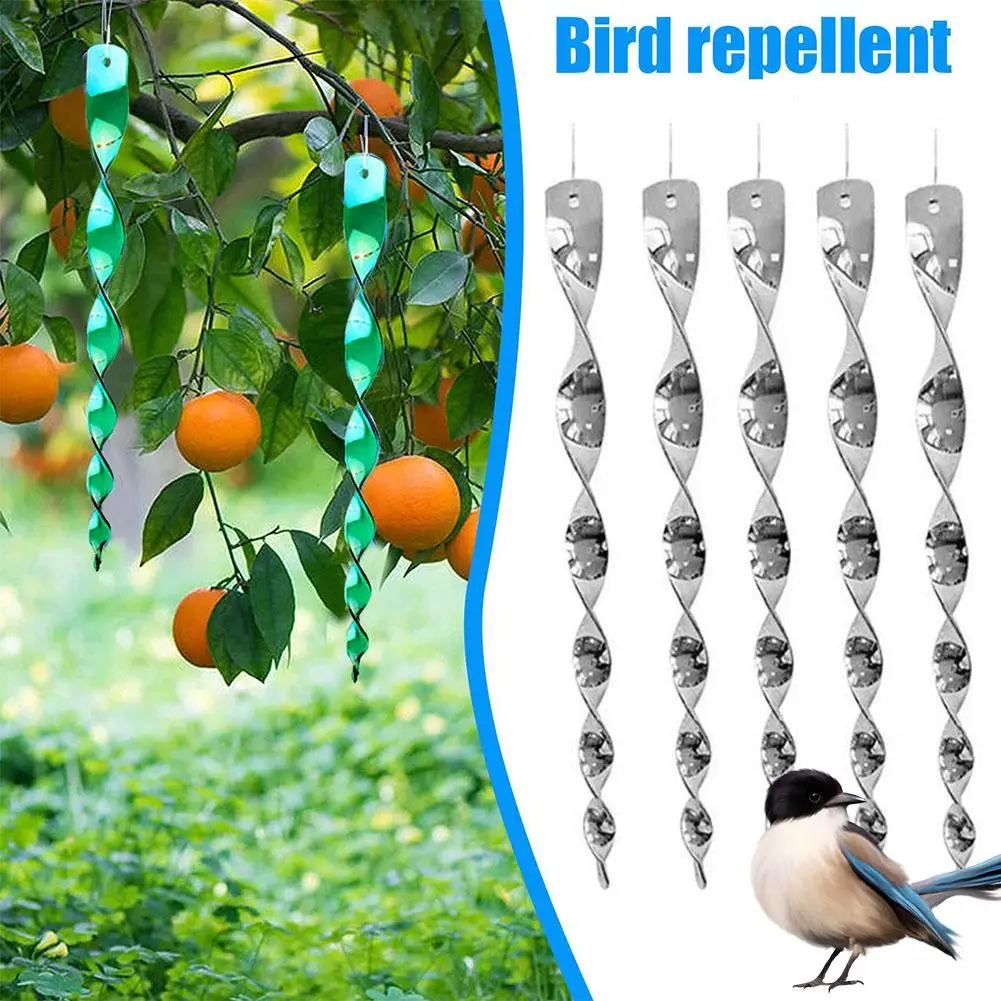 

Bird Repellent Windmill Bird Deterrent Wind Spinner Rod Device Decoration Accessories Garden Scaring Home Reflective Bird S X4Q3