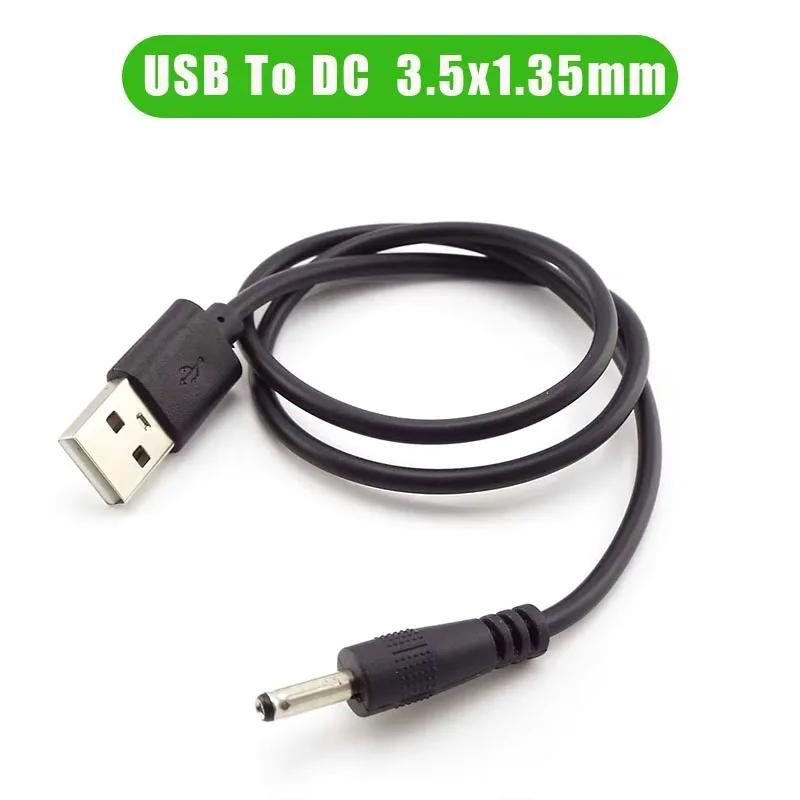 

USB to DC Power Cable 3.5X1.35mm USB to 3.5mmX1.35mm DC charging Cord lead USB 2.0 A Male To DC 3.5mm*1.35mm Power Cable