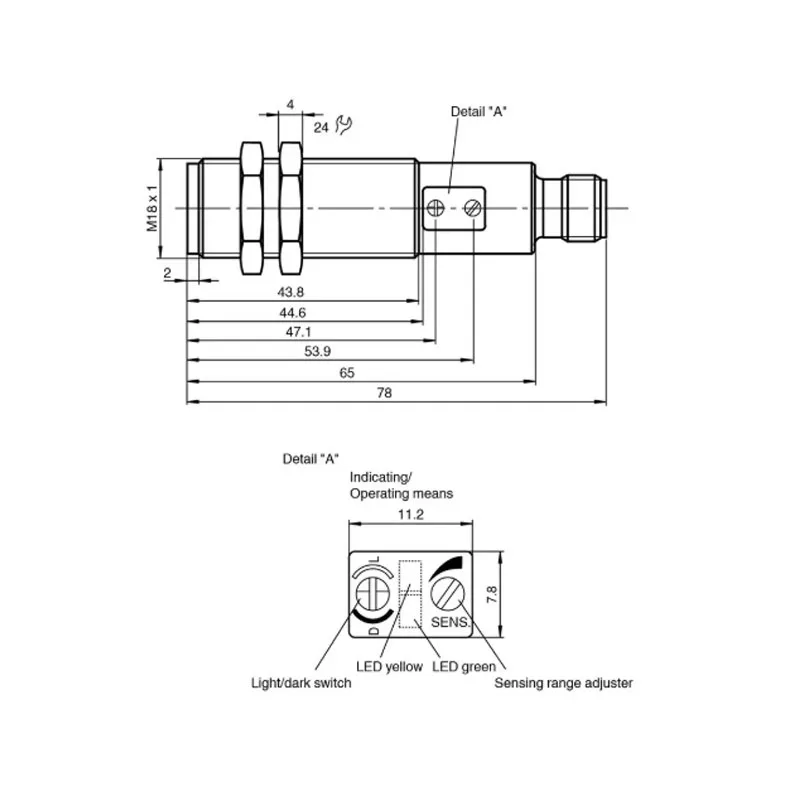 VT18-8-400-M-LAS/40a/118/128 Diffuse Reflection Photoelectric Sensor Original And Genuine
