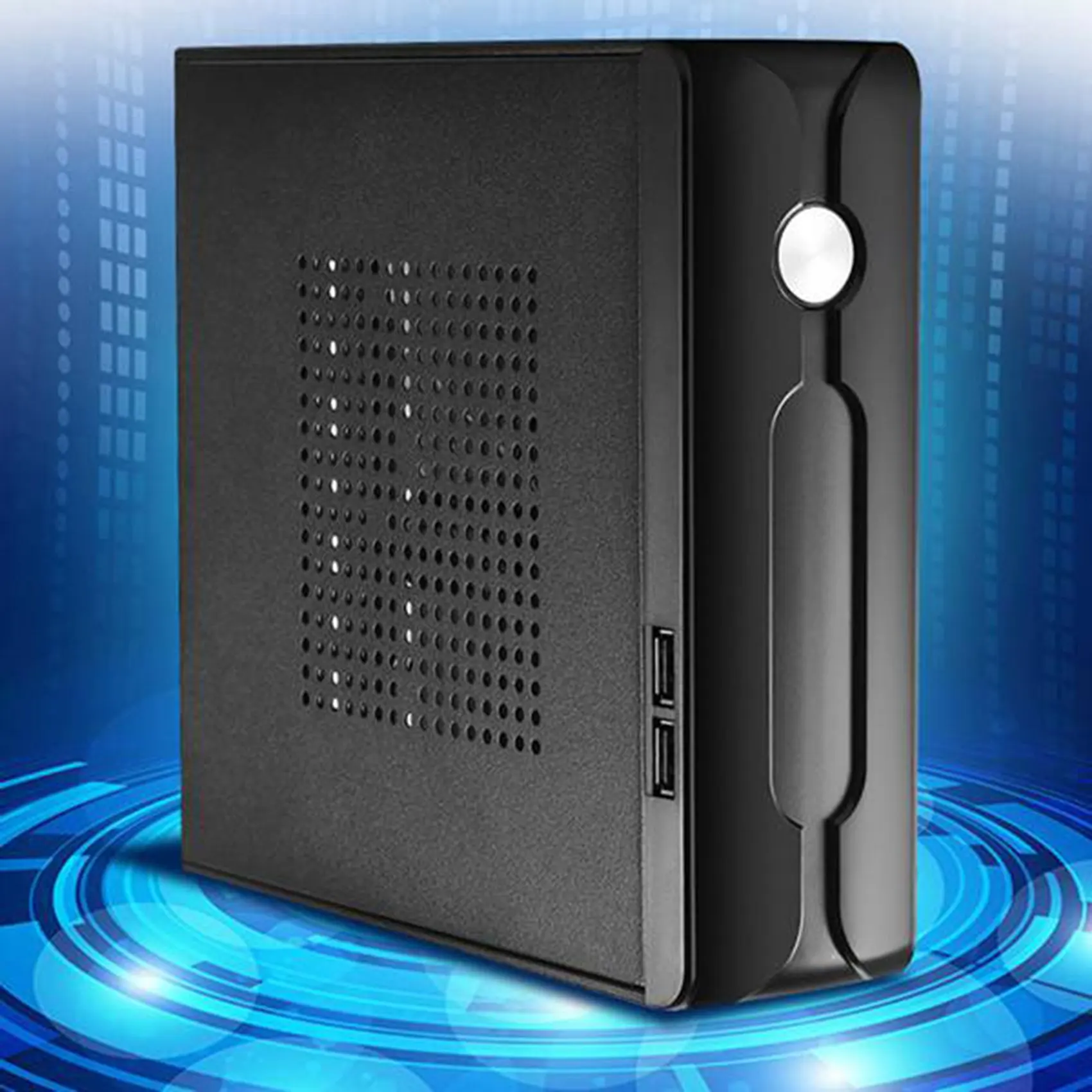 حافظة M03 HTPC ITX + لوحة إمداد الطاقة 84 وات 12 فولت هيكل HTPC USB2.0 ITX الضميمة التحكم الصناعي