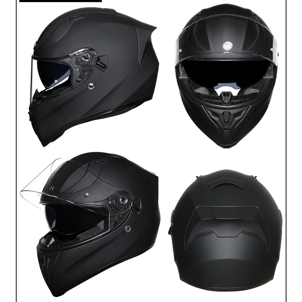 Motorcycle Off-road Helmet Double Lens Casco Moto Motocross Rider Full Face Helmet Four Seasons Moto Helmet ECE Certification