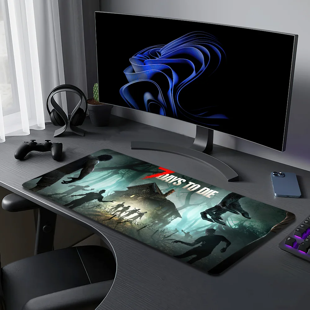 7 Days to Die Mouse Pad Desk Mat Large Non-slip Anti-fray Keyboard Ergonomic Office Rubber PC Home Custom - view 4