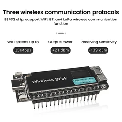 ESP32-S3 wireless stick V3 433-510MHz/863-928MHz LoRa WIFI Bluetooth development board with 0.49-inch OLED screen Type-C