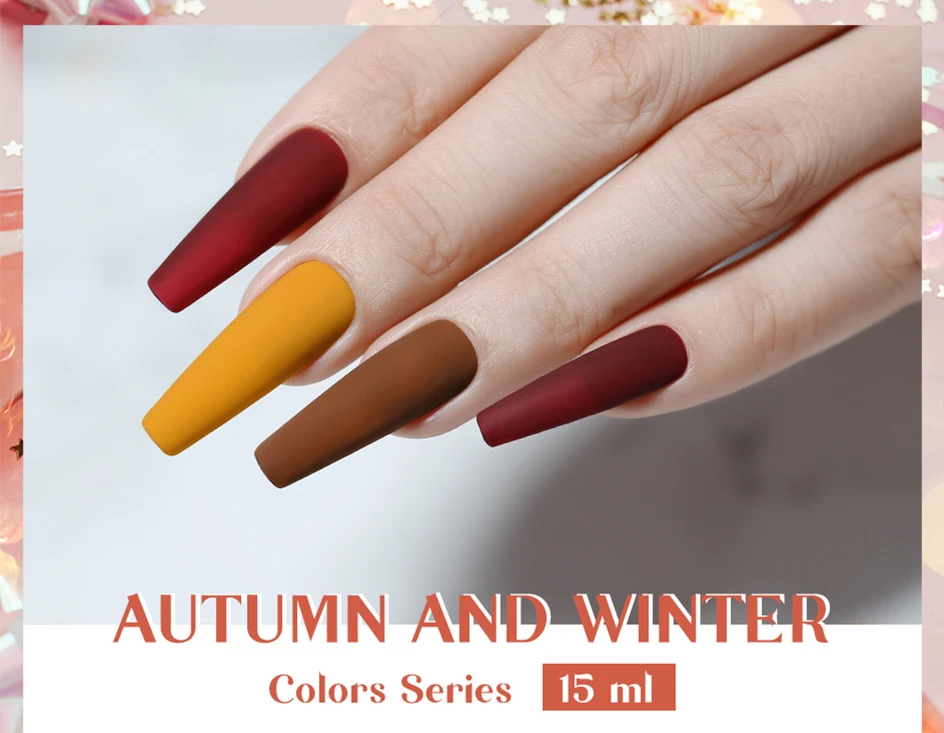 Arte Clavo HEMA TPO Free 15ml 12-teiliges Gel-Nagellack-Set Hochpigmentierte Regenbogen-Farbenpalette für Salon-Nageldesign – Detail 2
