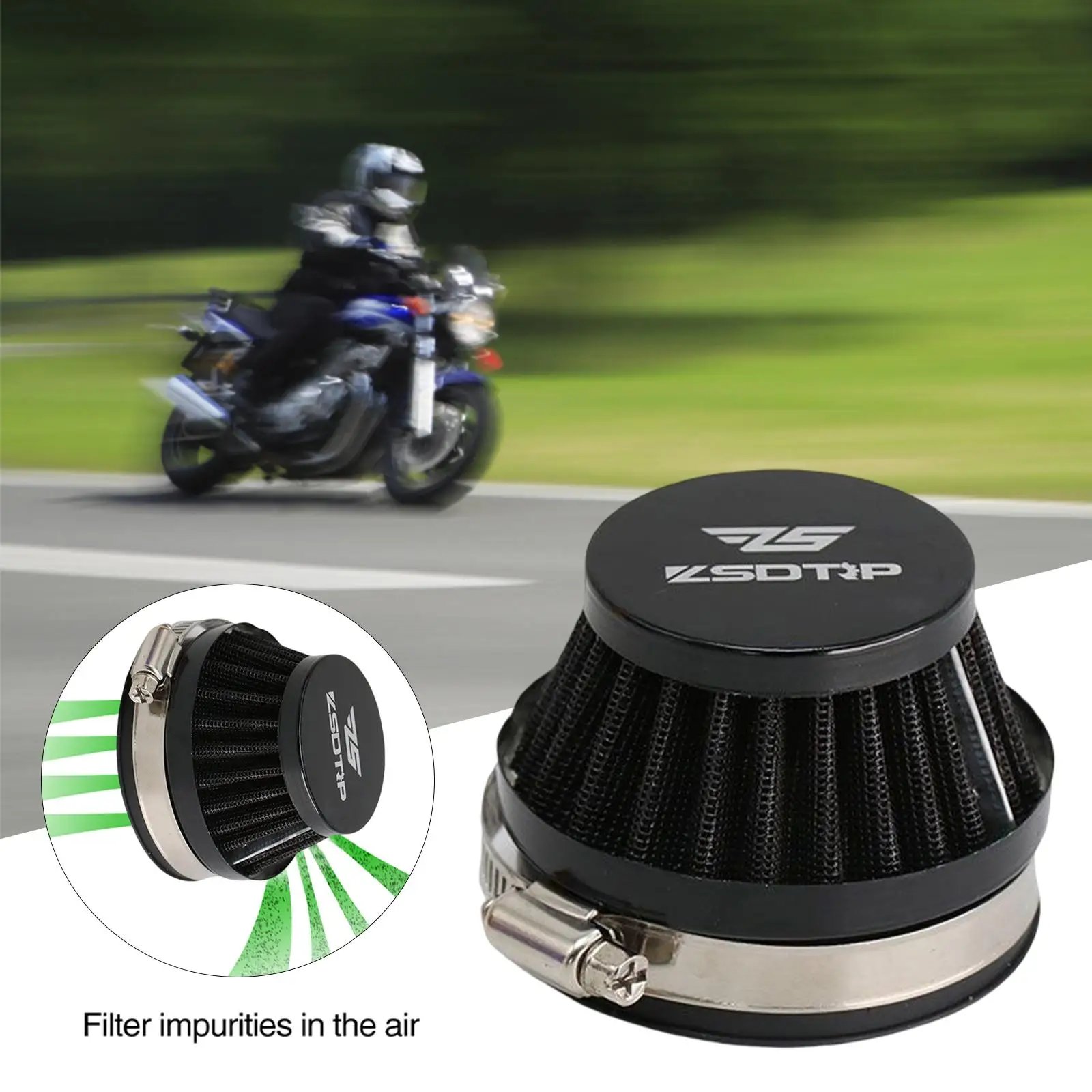 Motorcycle Air Filter 48mm / 55mm Car Styling High Performance Premium Intake Mushroom Head Cleaner Fit for Dirt Bike ATV