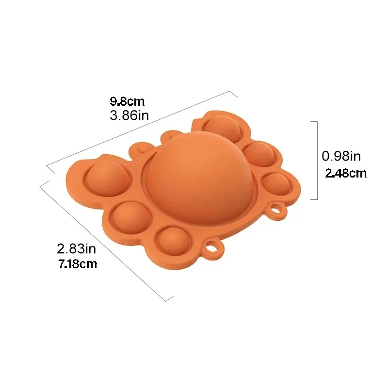 Empurrar bolha animal brinquedos fidget sensorial autismo espremer alívio do estresse mini brinquedos jogo simples ondulação fidget relaxar brinquedo