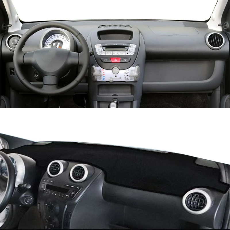 For Peugeot 107 Toyota Aygo AB10 AB20 AB30 2005-2014 Dashboard Cover Anti-UV Mat Pad Sun Shade Dashmat Protector Car Accessories