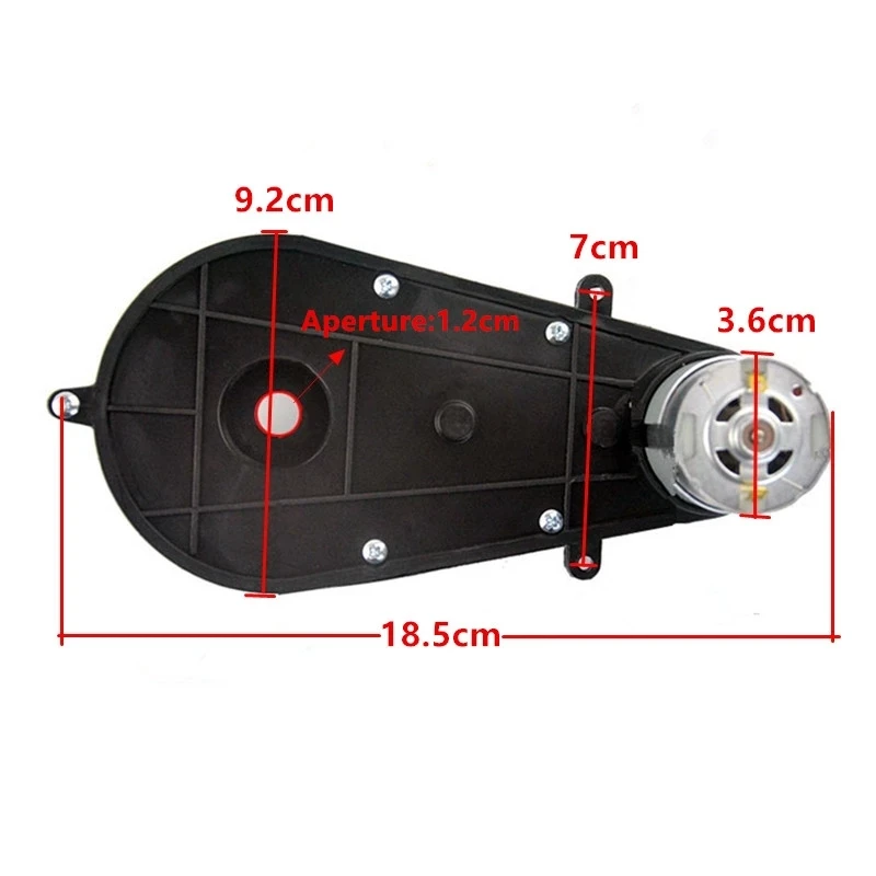 어린이 전기 자동차 조정 가능한 속도 RS550 12V 40000RPM 어린이 아기 자동차 장난감 범용 모터 감속기 기어 박스