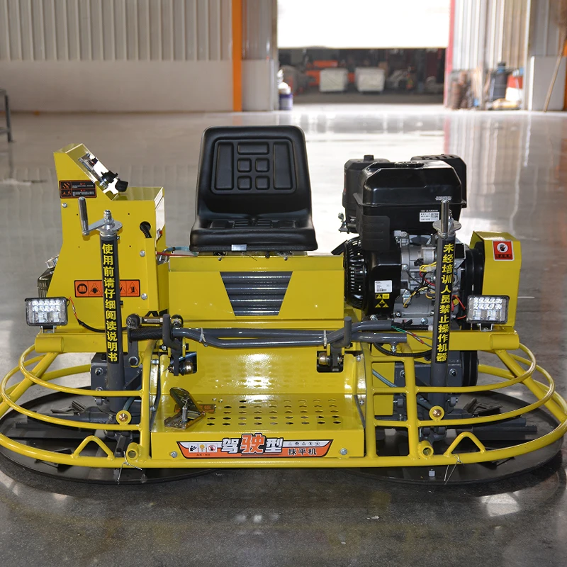 

High Efficiency 80cm 100cm Driving Type Engine Drive Concrete Ride on Power Trowel Machine