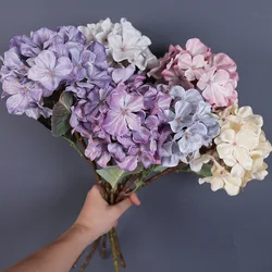 Hydrangea Wedding Simulation Flower, Retro Hydrangea Road Guide Flower Home Arrangement Wedding Hall Ceiling Fake Flower Prop