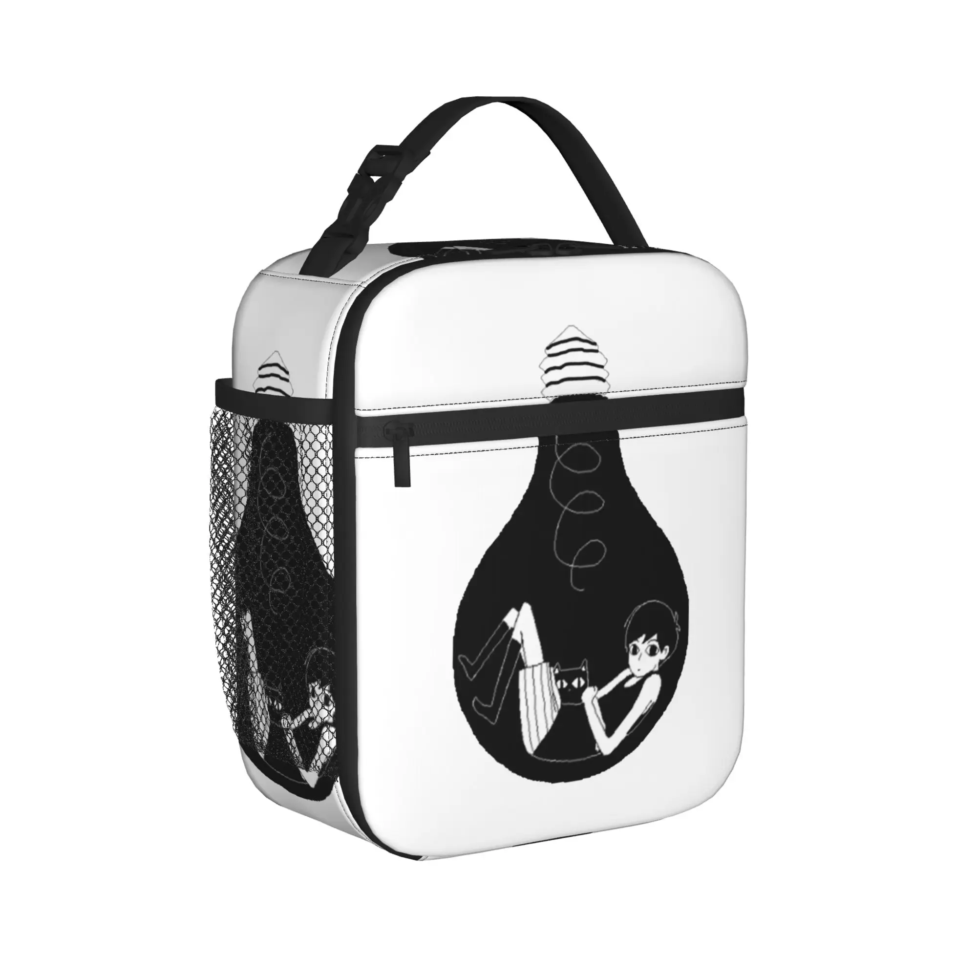 Omori Thermal Insulated Lunch Bags for Travel Horror Game Portable Food Bag Thermal Cooler Food Box