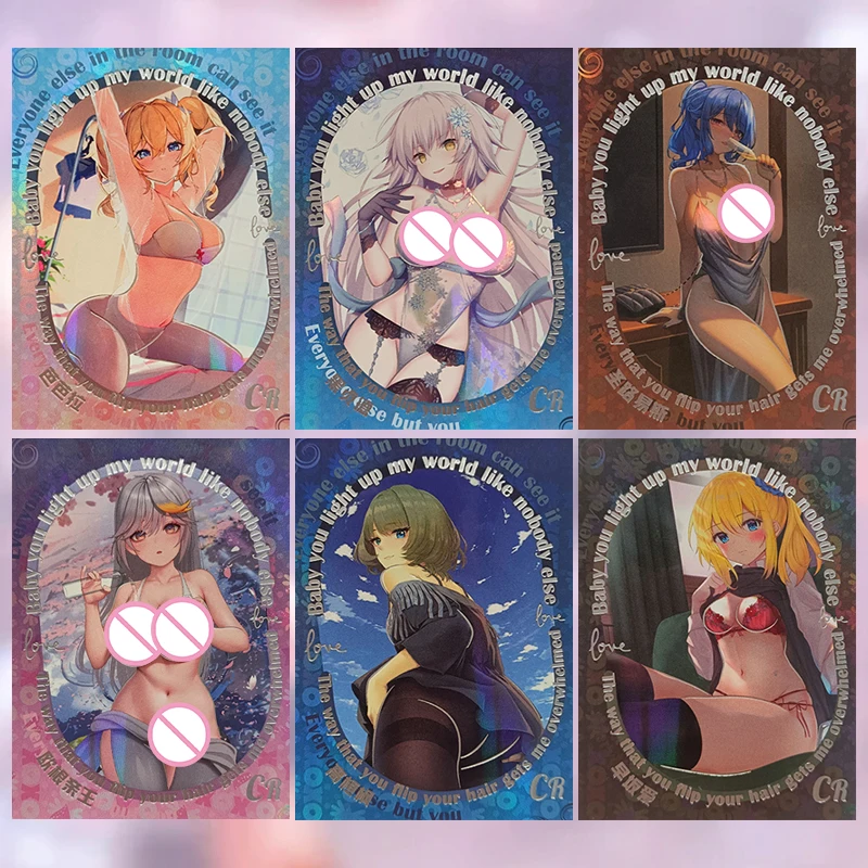 Tarjetas CR de la historia de la diosa de Anime Keqing Barbara Takagaki Kaede Hayasaka Ai, tarjetas coleccionables, regalo de cumpleaños y Navidad, juguetes para niños