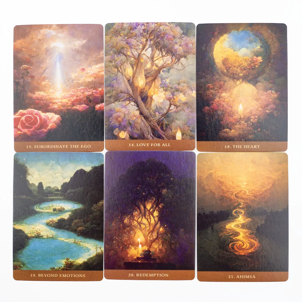 The Path of Light Oracle 39 Card Deck English Version for Healing & Self Mastery Divination Tarot Cards Funny Party Board Games