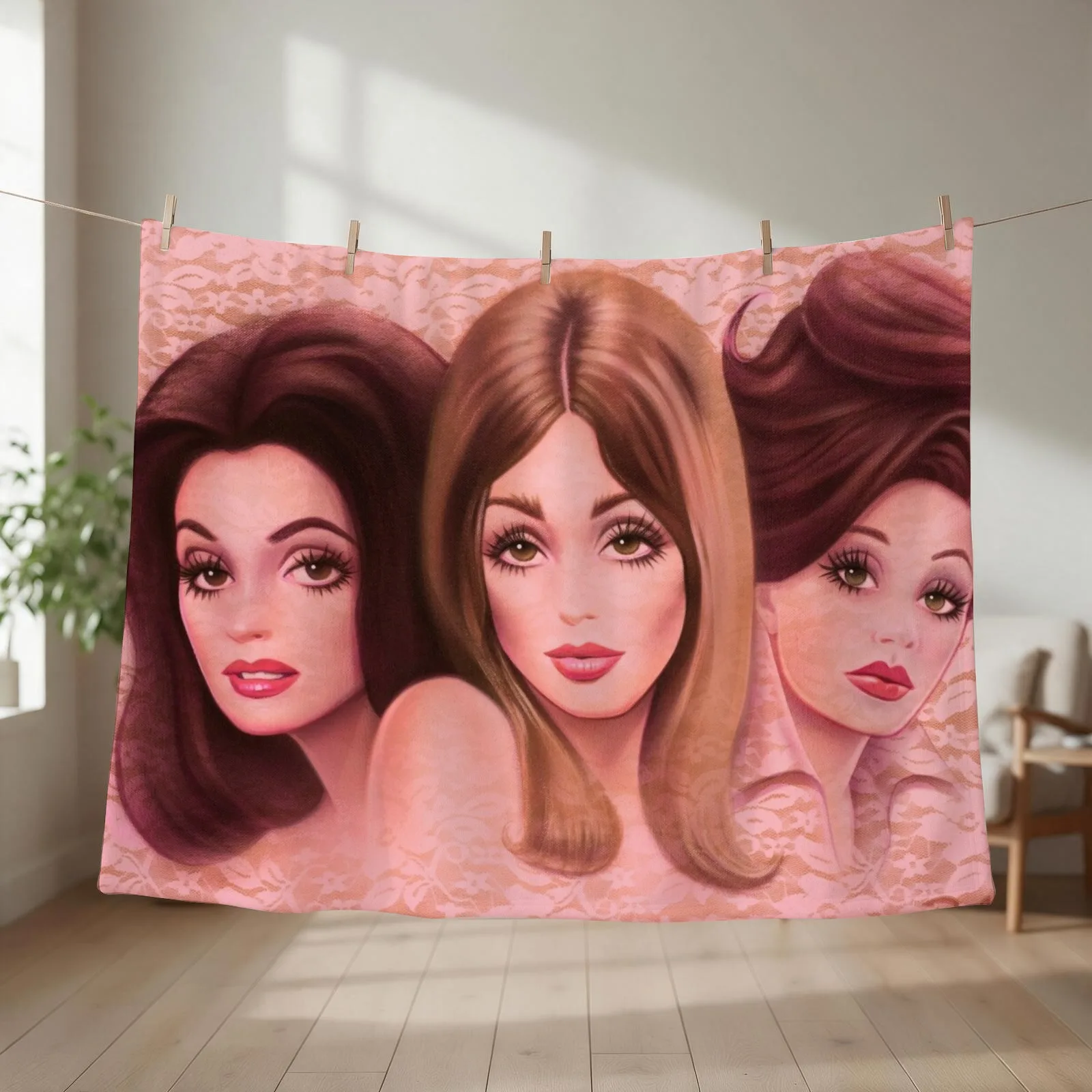 VALLEY OF THE DOLLS Throw Blanket couch cozy soft plush fuzzy picnic outdoor blanket