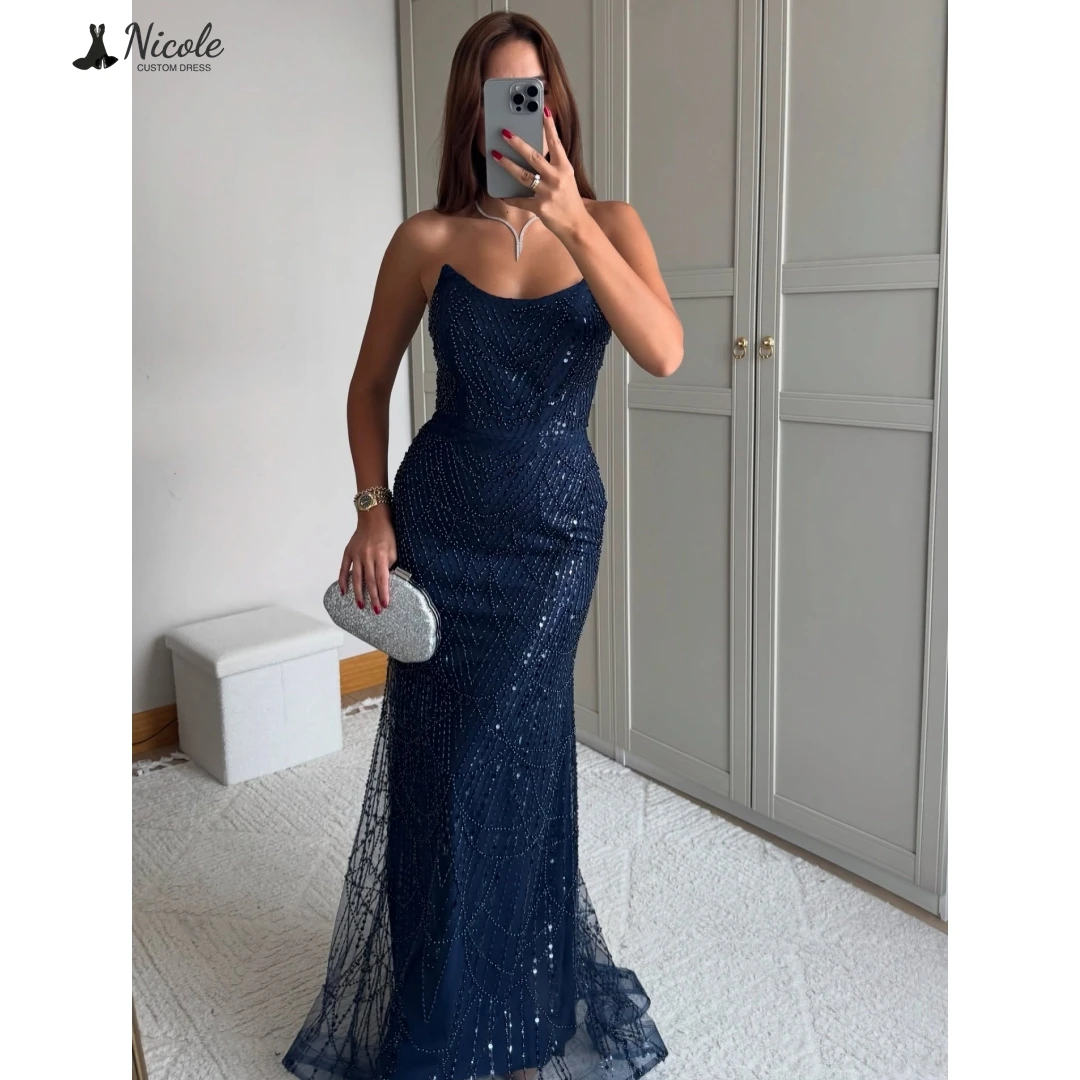 

Nicole Custom Made Evening Dresses for Special Occasions Elegant Party Dresses for Women Luxury Evening Dress 2025 Off-shoulder