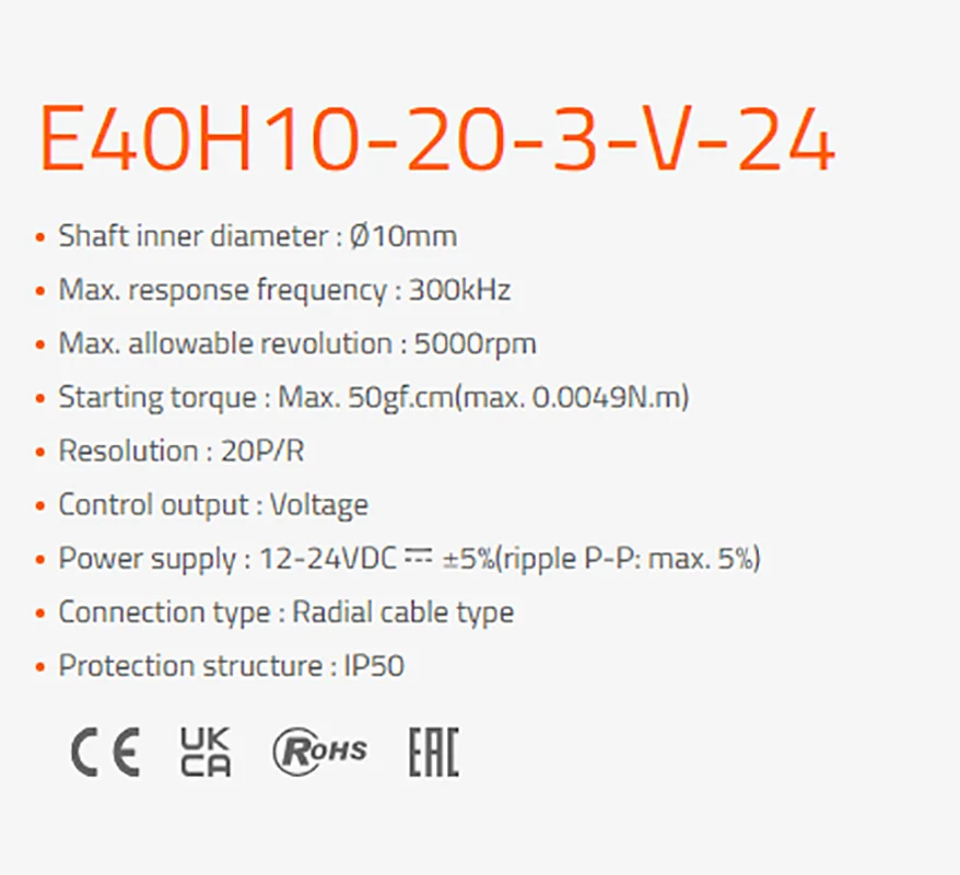 AUTONICS E40H10 Rotary Encoder 2 20 200 2000 2048 23 240 25 250 2500 256(P/R)3-T-24/3-N-24/3-V-24/6-L-5/3-T-5/3-V-5/ 3-N-5/2-N-5
