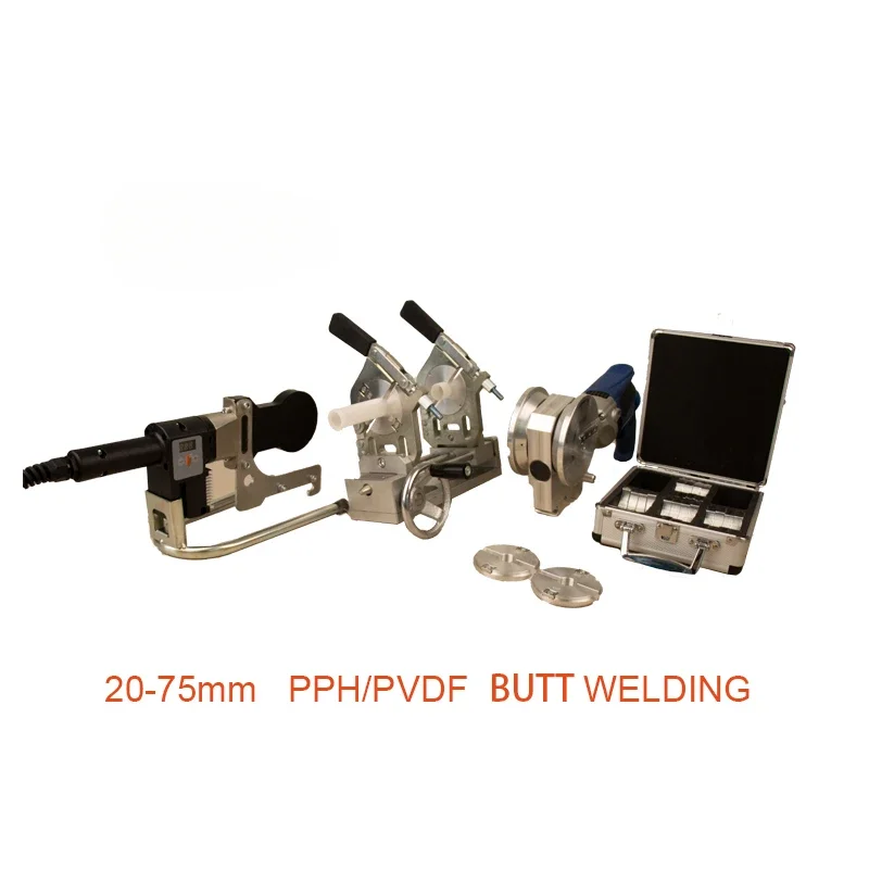 Portable 20-75mm Small Size Clamp 75 Butt fusion  Welding Machine Aluminum box packaging