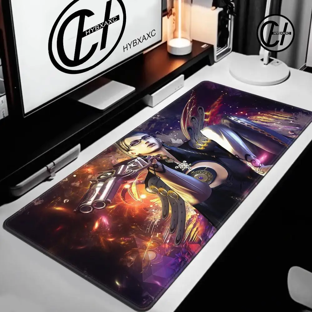 Game B-Bayonetta-a 3 Large Mouse Pad Computer Laptop Rubber Non-slip Mouse Mat Mouse pad Gamers Decoracion Desk Mat HYBXAXC
