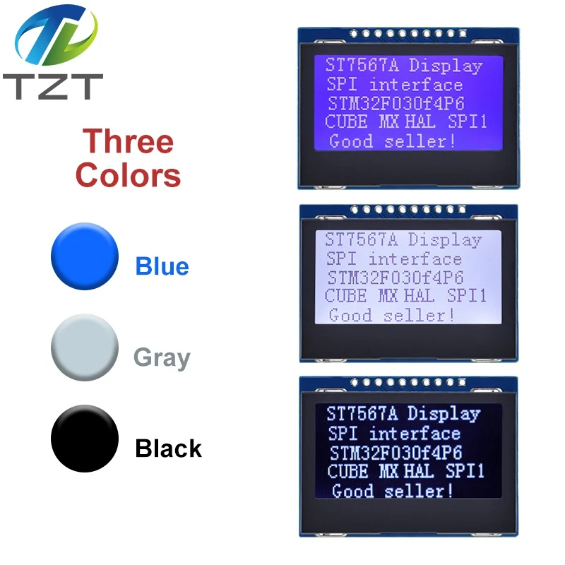 1/3PCS 12864 SPI LCD Module 128X64 SPI ST7567A COG Graphic Display Screen Board LCM Panel 128x64 Dot Matrix Screen for Arduino