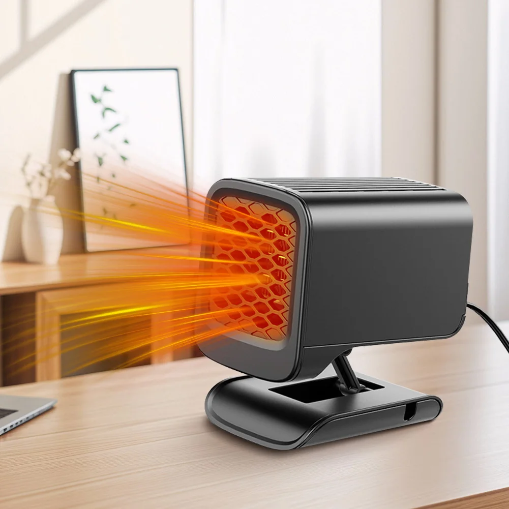 

Портативный автомобильный обогреватель-вентилятор, подключаемый к прикуривателю, с быстрым нагревом, для размораживания и обогрева автомобиля зимой в влажную погоду