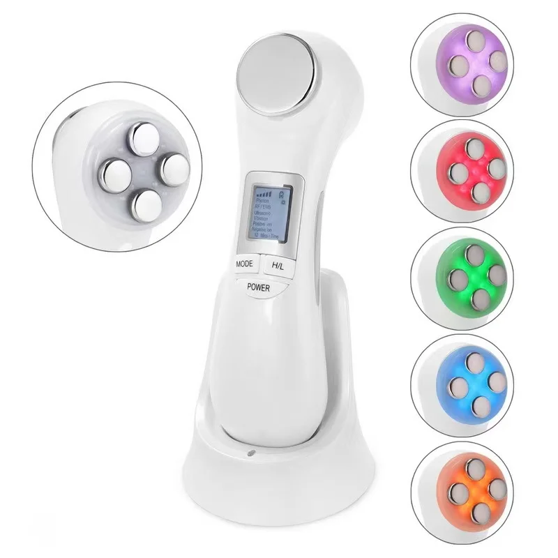 6 in 1 Body Massager EMS Slimmings Machine RF Led Skin Tightenings Device LED Therapy Skin Care Beauty Equipment