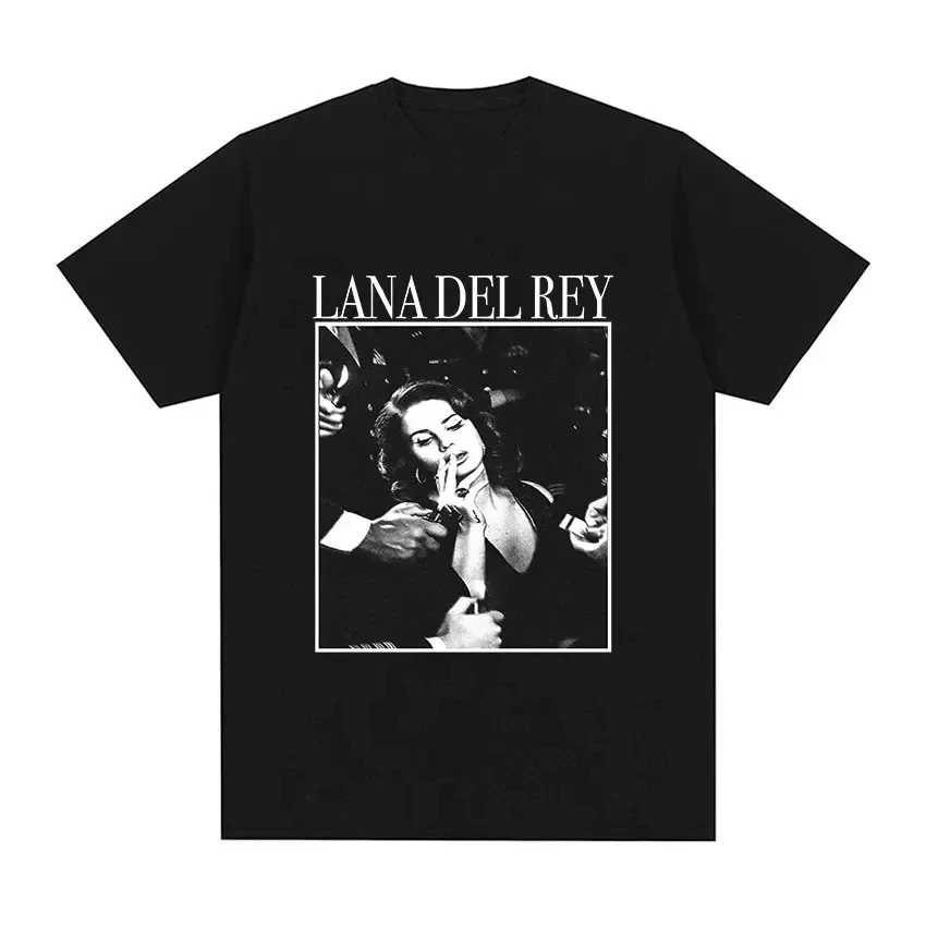 Singer Lana Del Rey Print Graphic T Shirt Men Women Hip Hop Cotton Tee Shirt Summer Oversized T Shirts Streetwear Tops 62414