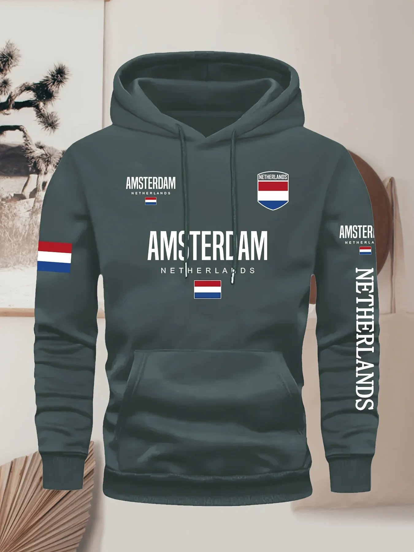 Customization Amsterdam City Flag Badge Fashion Multi-Pattern Print 