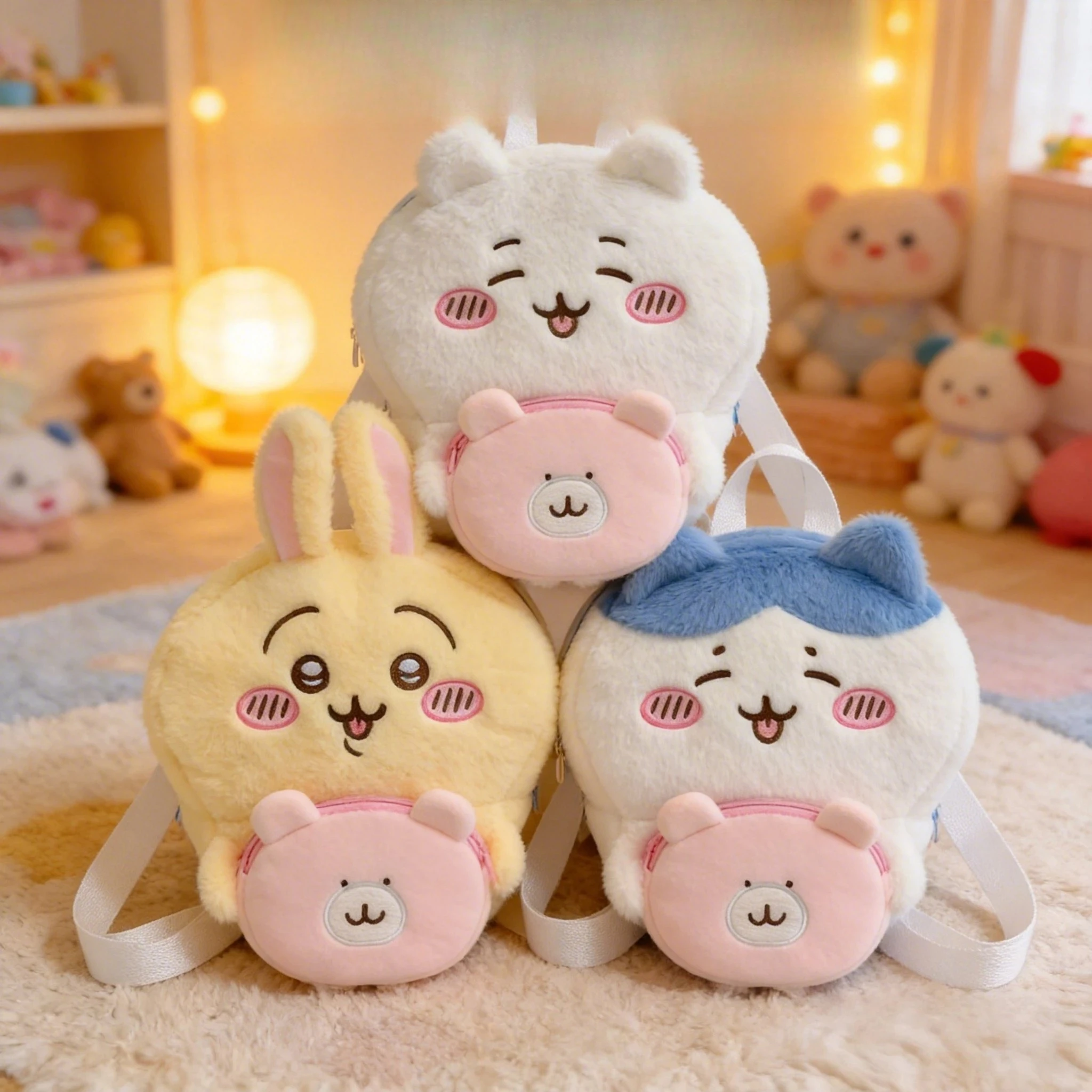

Super Cute and Cartoonish Childrens Cross-body Single Shoulder Plush Backpack Gift for Kids or Friends It's in Stock