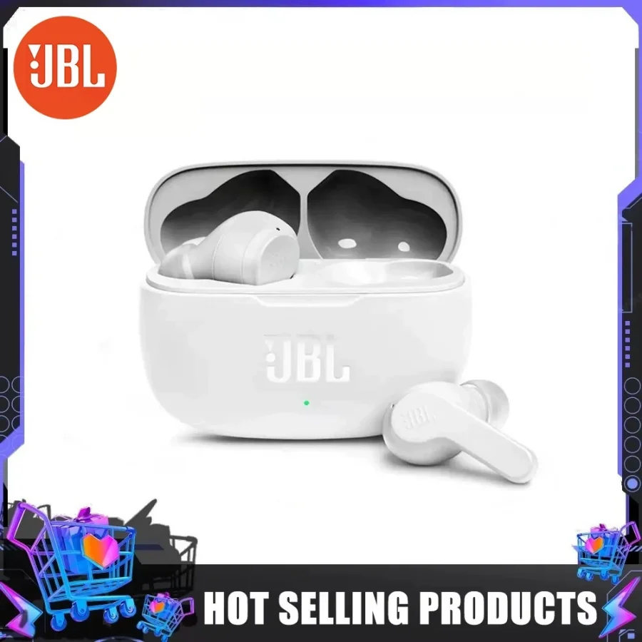 JBL WAVE 200TWS سماعات بلوتوث صوت واضح معكرون اللون المحمولة اللاسلكية دراسة العمل اللياقة البدنية Mucic ANC سماعات أذن ذكية #5