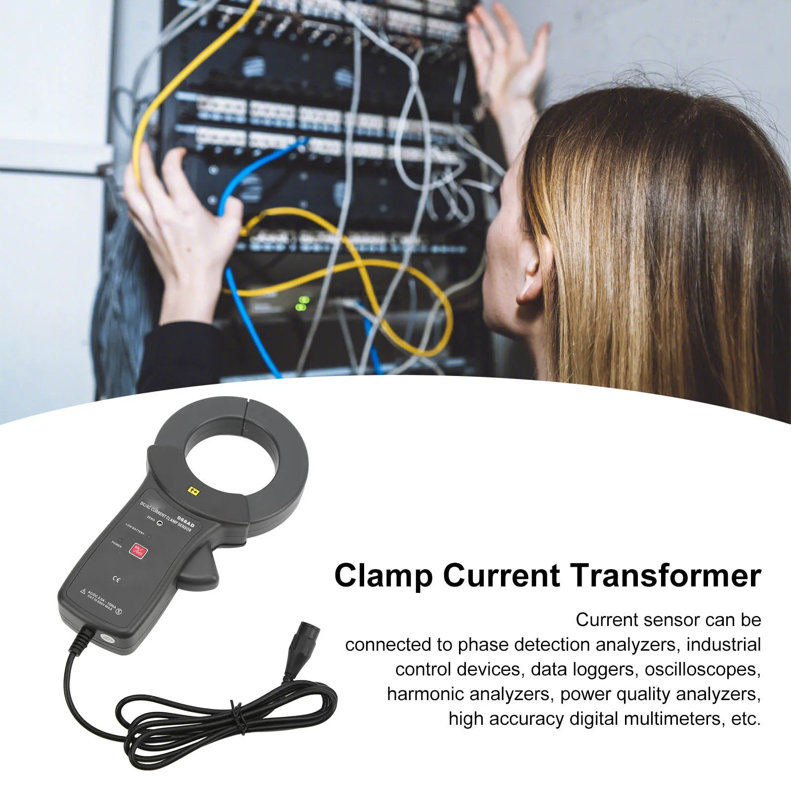 Zangenstromsensor Stromsensor ETCR068AD Zangenstromwandler Tragbarer AC-Stromsensor mit hoher Genauigkeit für die Industrie