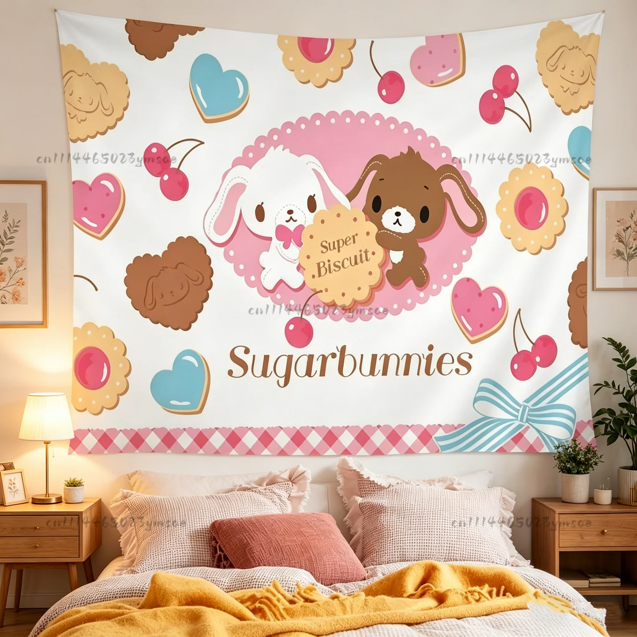 Cartoon-Karussell-Wandteppich, Anime-Wandteppich, ästhetischer Wandhintergrund für Wohnheime, Wanddekoration für Teenager-Mädchenzimmer, perfektes Geschenk für Fans, Flaggen – Detail 6