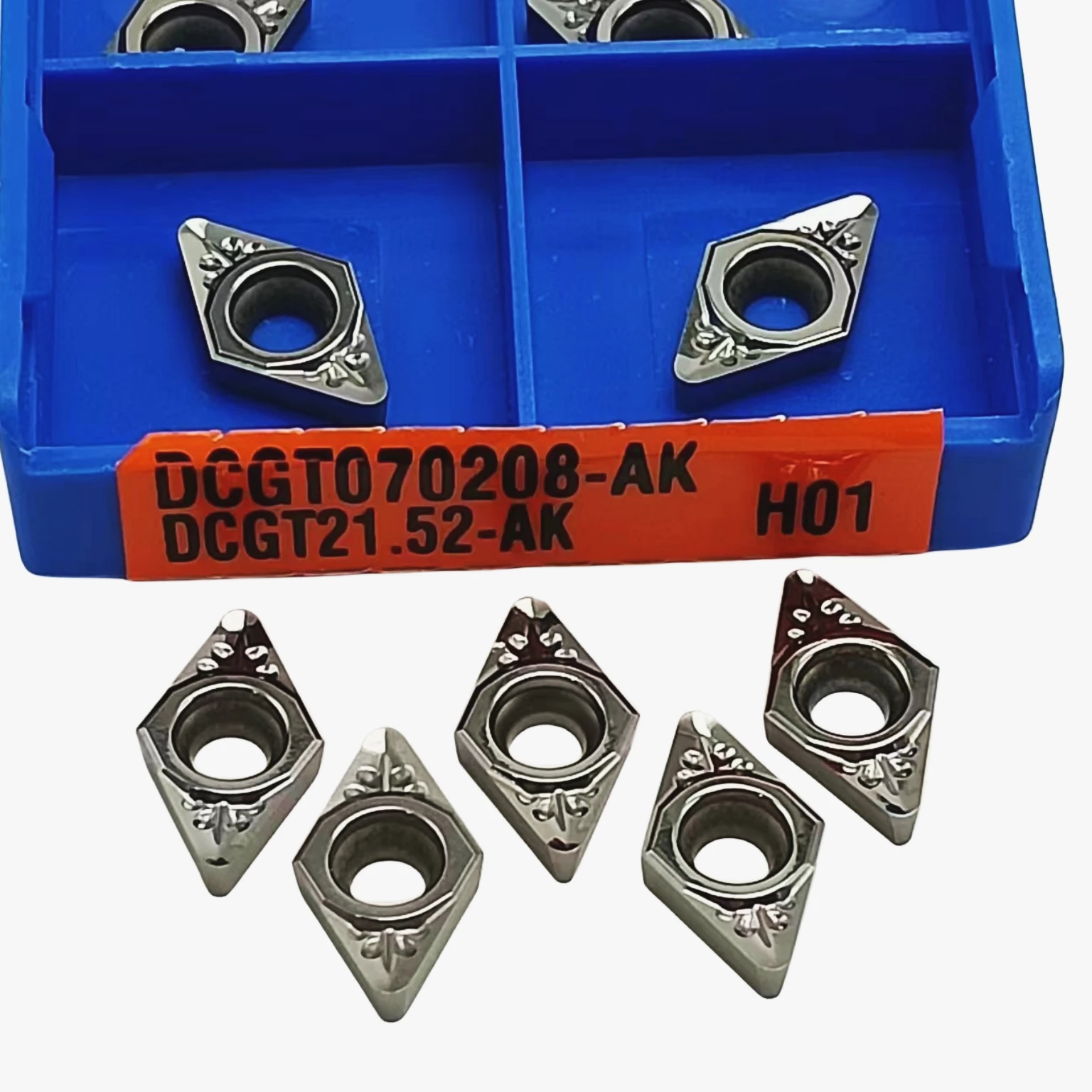 أداة تحول الألومنيوم باستخدام الحاسب الآلي ، شفرة القاطع ، أداة القطع ، DCGT070202 ، DCGT070204 ، DCGT070208 ، AK H01