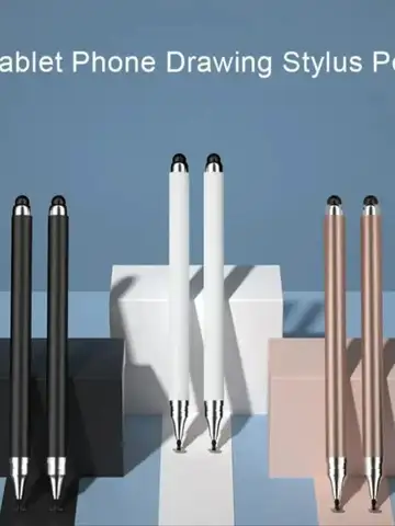 Universal Tablet Stylus Pen 2 in 1 Double Headed High Sensitivity Replaceable Nib Drawing Smart Phone Touch Stylus