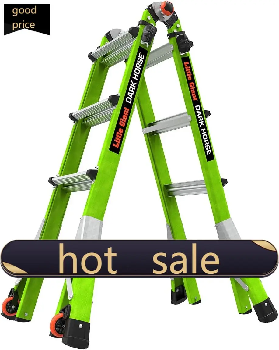 

Специальная цена: Лестница-трансформер Dark Horse 2.0, M17, 17 футов, многопозиционная, из стекловолокна, тип 1А, нагрузка до 300 фунтов (1611)